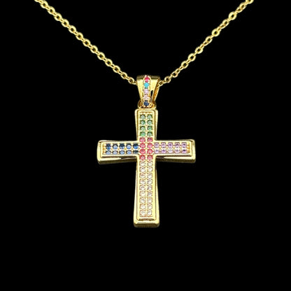 Colier Multicolor Gold INOX
