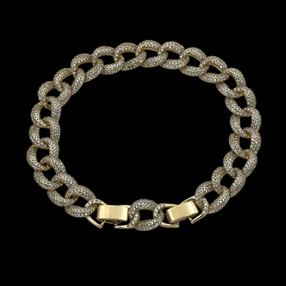 Brățară Cuban Clasic Placată cu Aur 18K