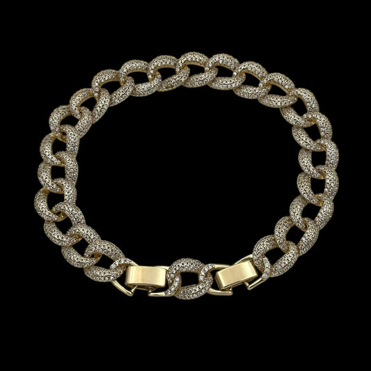Brățară Cuban Clasic Placată cu Aur 18K