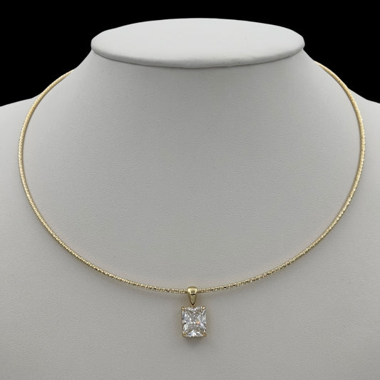 Colier Choker Diamond Placat cu Aur 18K