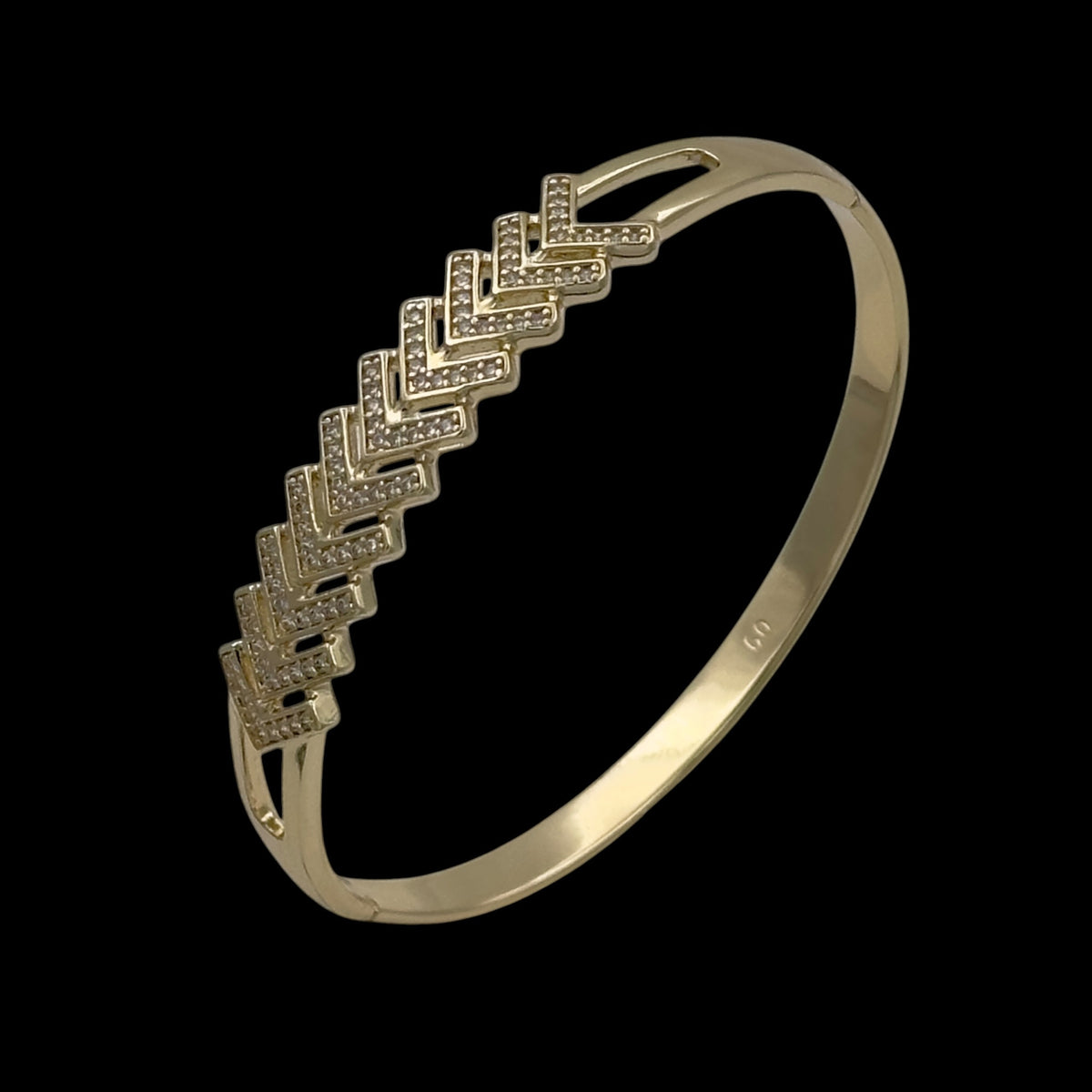 Bratara Fixa Arrow Placata cu Aur 18K