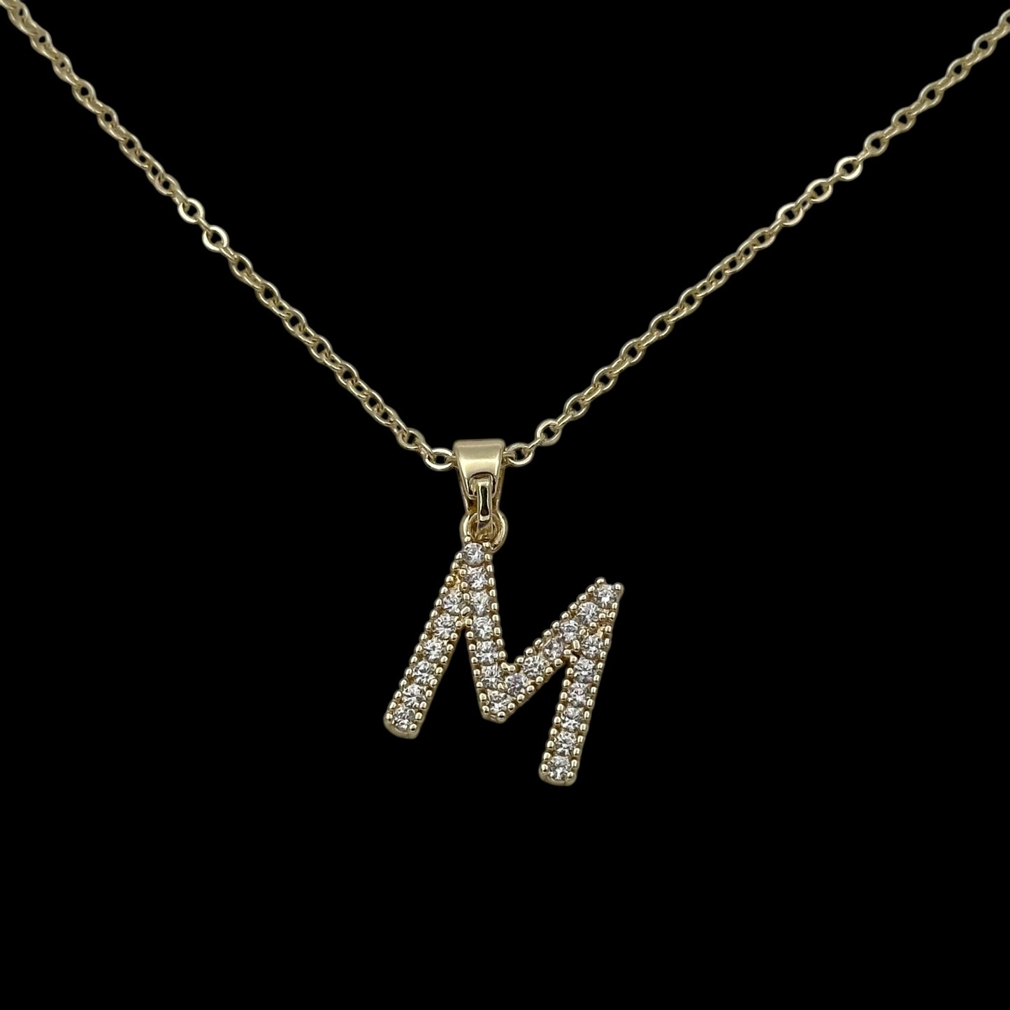 Lănțișor cu Inițială Placat cu Aur 18K