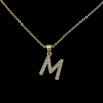 Lănțișor cu Inițială Placat cu Aur 18K