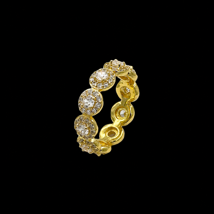 Inel Tennis Angely Placat cu Aur 18K
