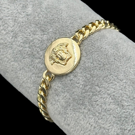 Brățară Medusa Placată cu Aur 18K