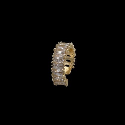 Inel reglabil Tennis Fantasy Placat cu Aur 18K