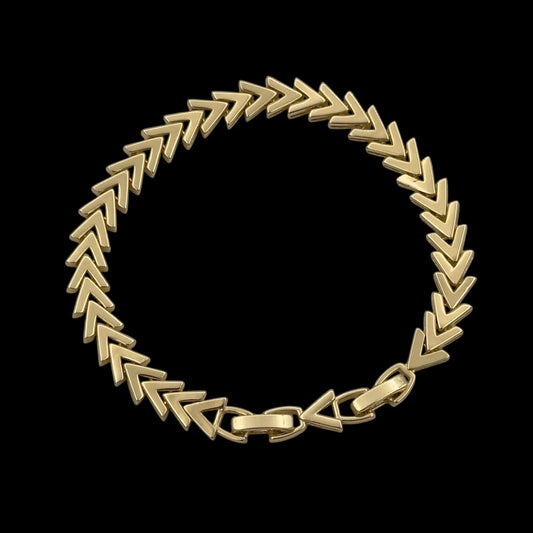 Bratara Arrow Placata cu Aur 18K