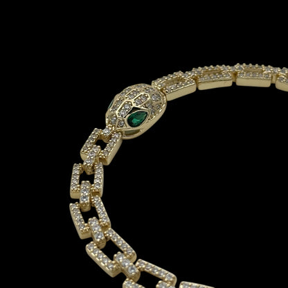 Brățară Snake Placată cu Aur 18K
