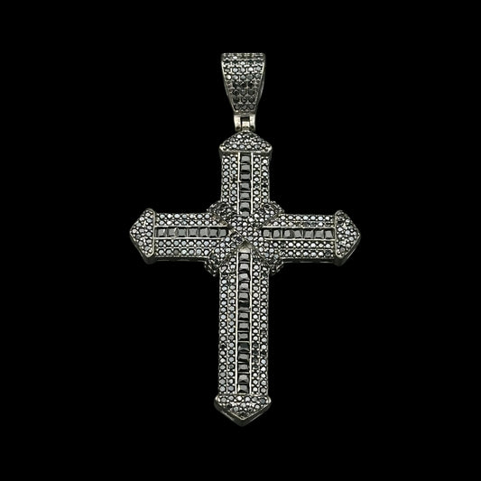 Pandantiv Sacred M Black Argint