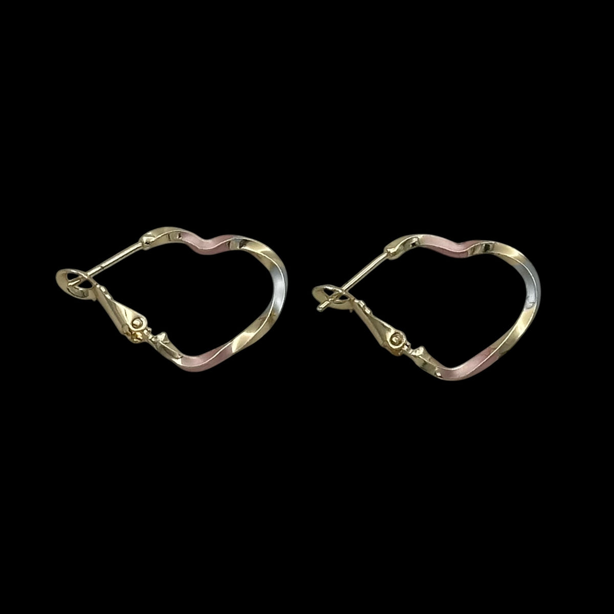 Cercei Heart Multicolor S Placati cu Aur 18K