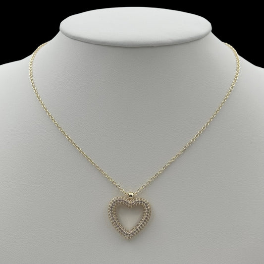 Colier Heart Placat cu Aur 18K