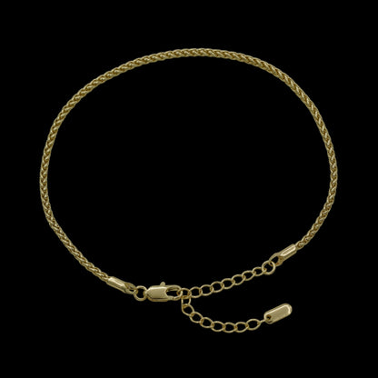 Bratara de picior Rope Placata cu Aur 18K