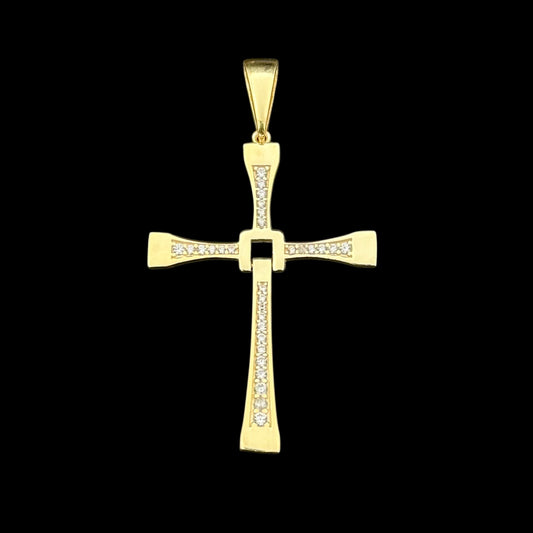 Pandantiv Fast&Furious M Argint Placat cu Aur 14K