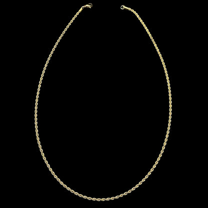 Colier Rope 2MM Gold INOX