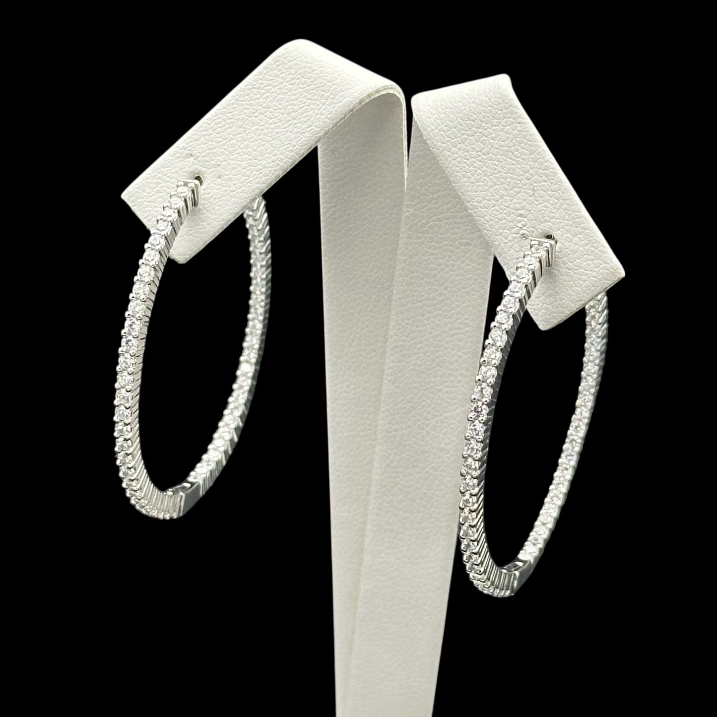 Cercei Tennis Circle L Argint