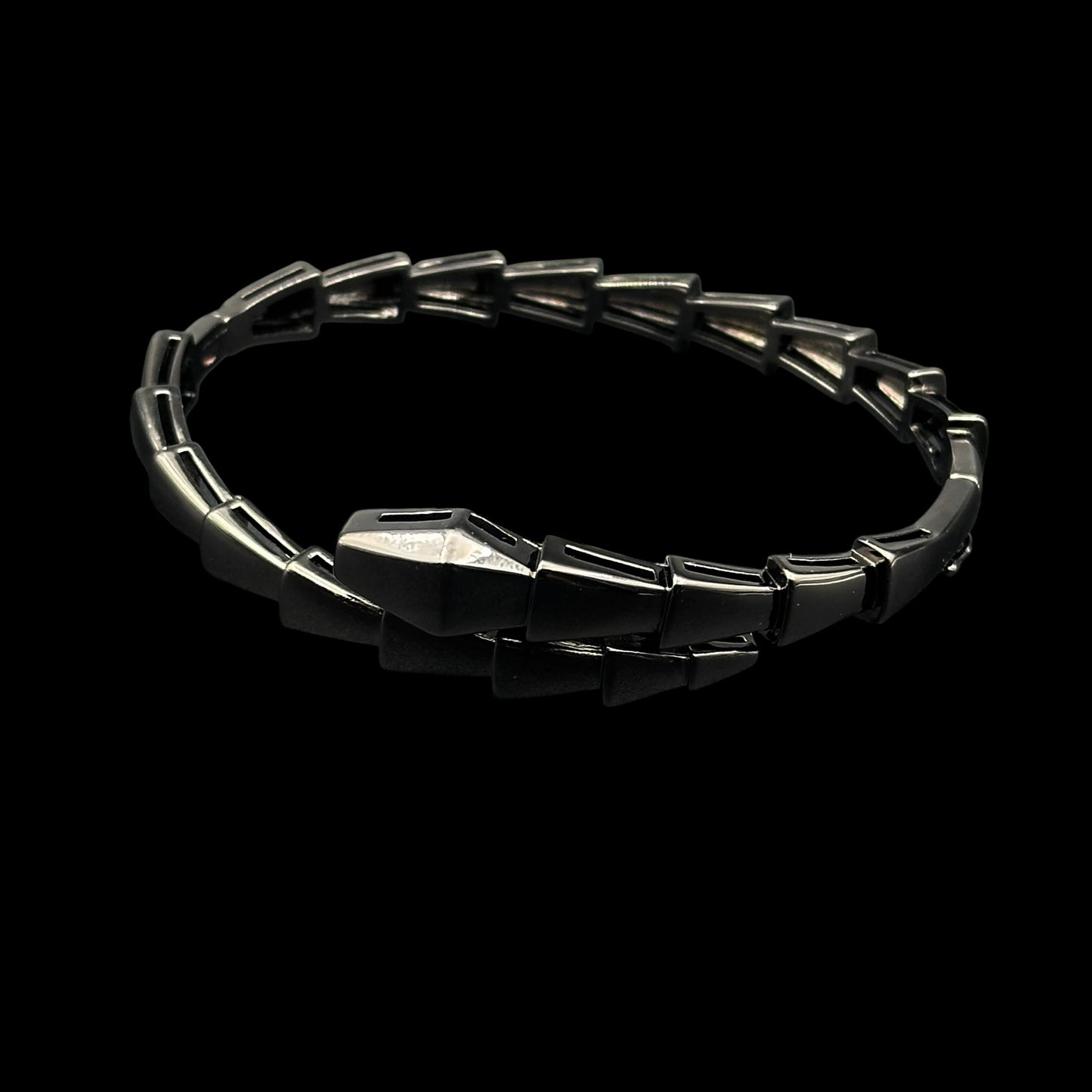 Brățară Fixă Serpent Black INOX