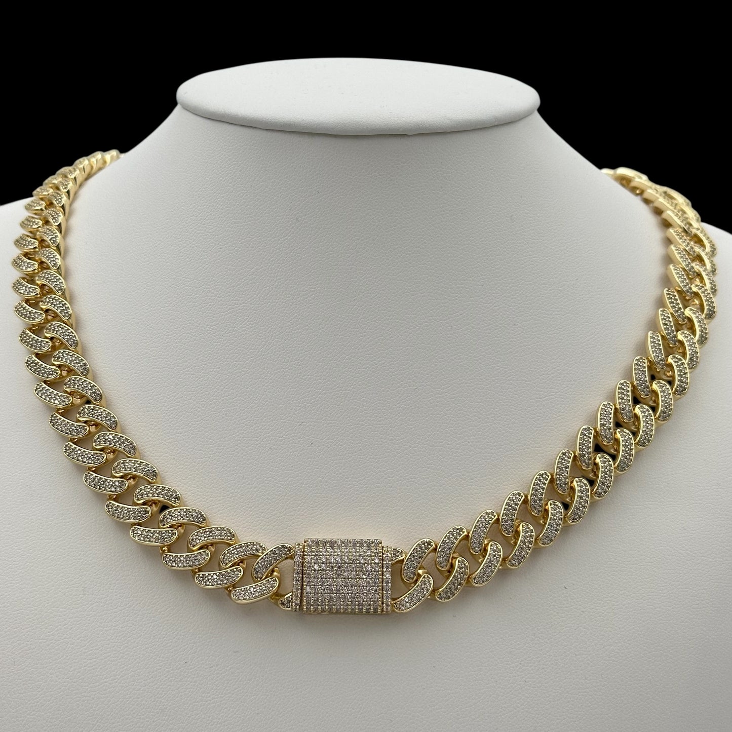 Colier Cuban Special Placat cu Aur 18K