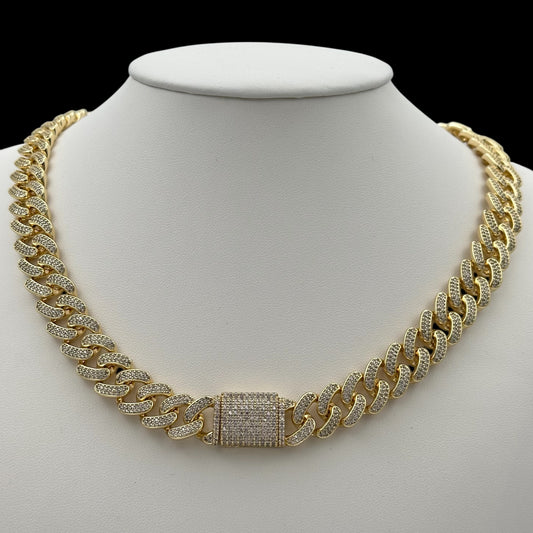 Colier Cuban Special Placat cu Aur 18K