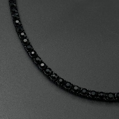 Colier Tennis 5mm Full Black