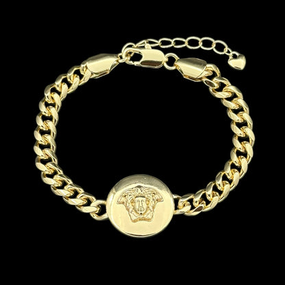 Brățară Medusa Placată cu Aur 18K