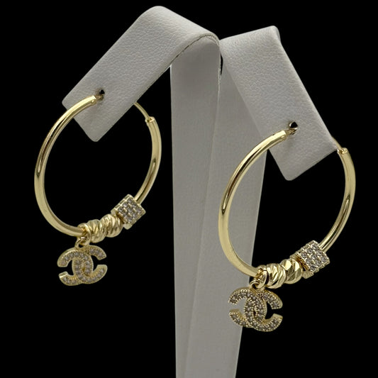 Cercei Charmify C&C Placați cu Aur 18K