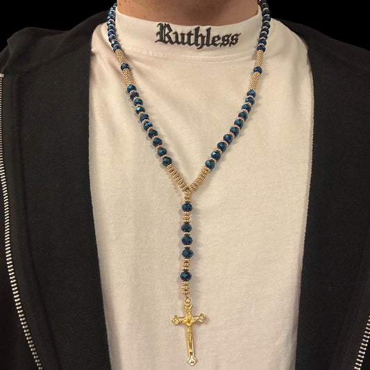 Colier Rosary Blue