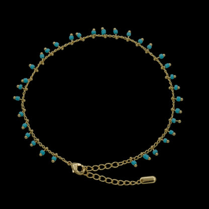 Bratara de picior Lagoon Placata cu Aur 18K