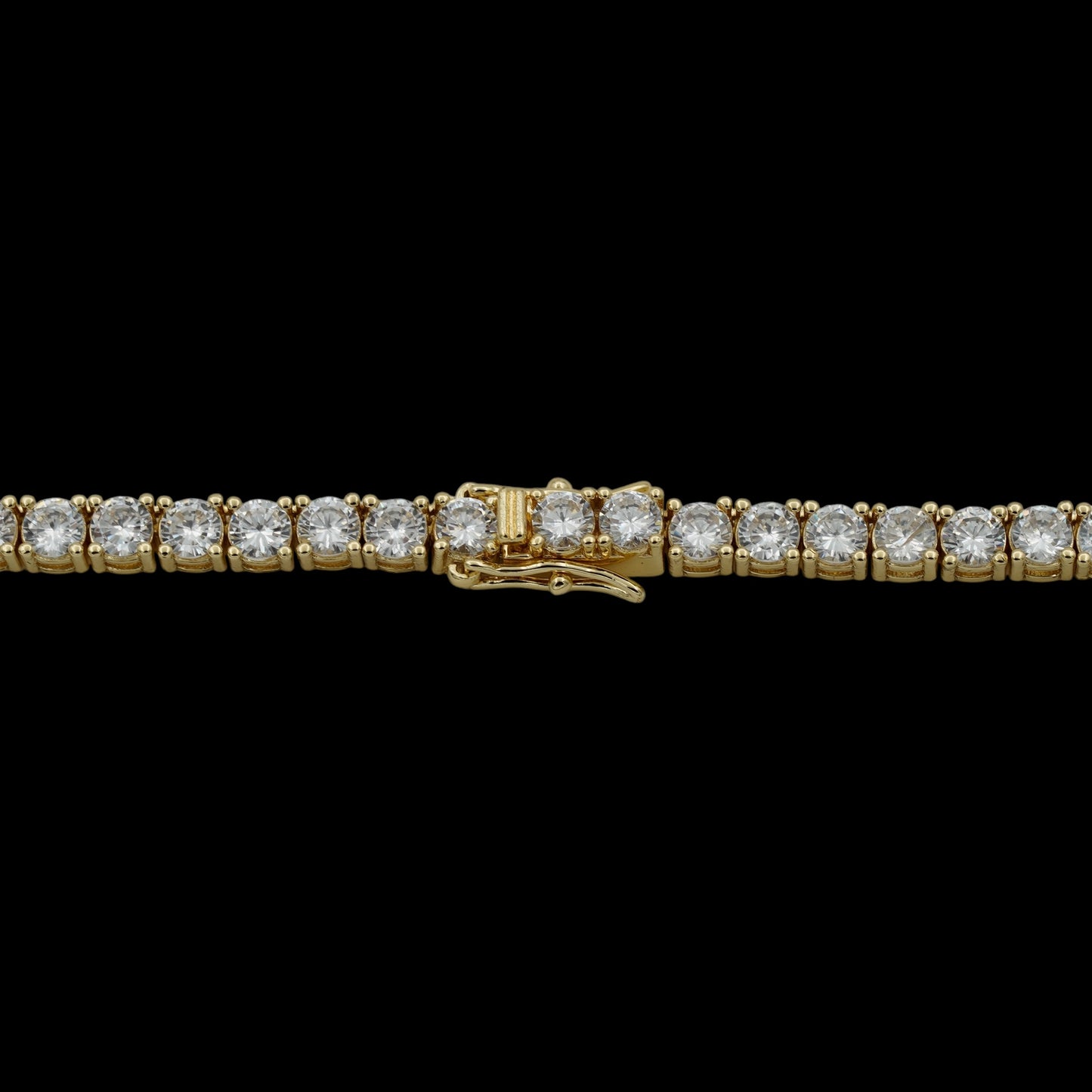 Colier Tennis 4mm Placat cu Aur 18K