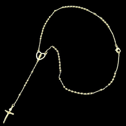 Colier Rosary Heart Placat cu Aur 18K