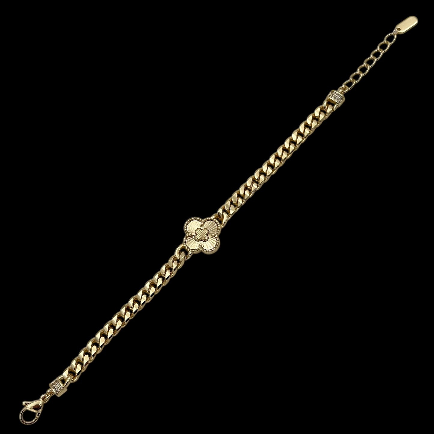 Brățară Trifoi Placată cu Aur 18K