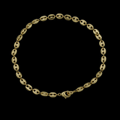 Bratara de picior Coffee Placata cu Aur 18K