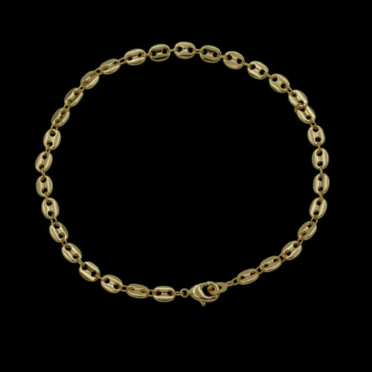 Bratara de picior Coffee Placata cu Aur 18K