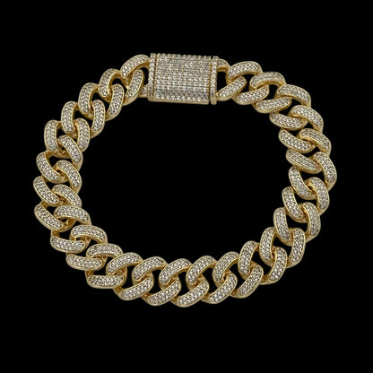 Brățară Cuban Special Placată cu Aur 18K
