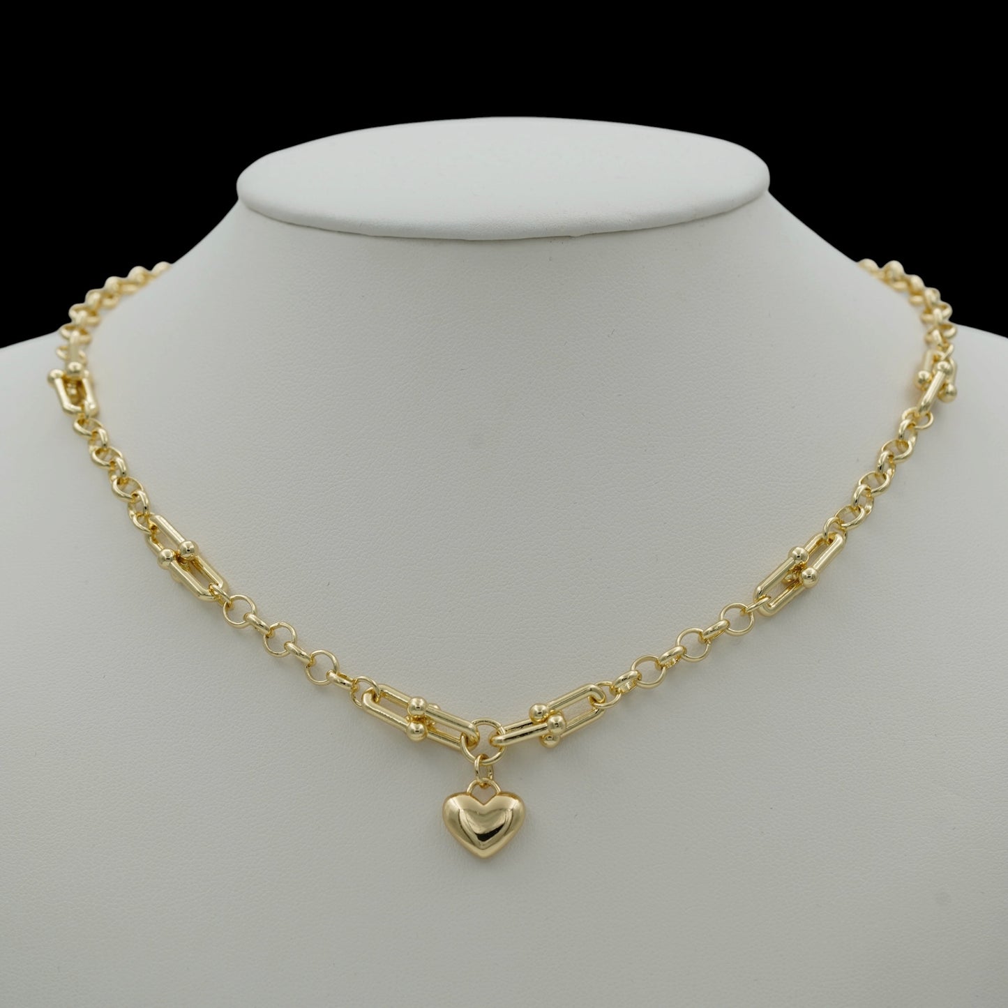 Colier Legacy Heart Placat cu Aur 18K