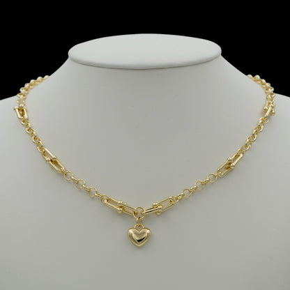 Colier Legacy Heart Placat cu Aur 18K