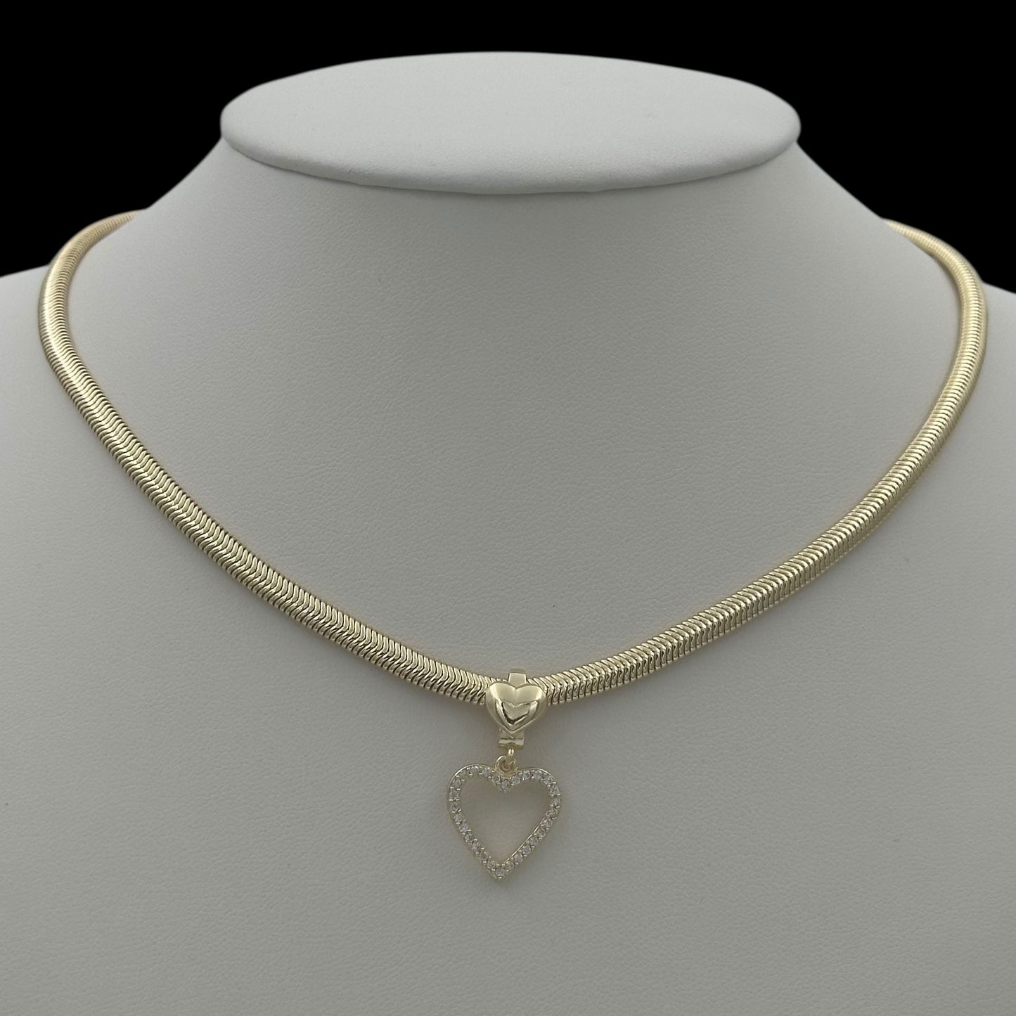 Colier Heart Placat cu Aur 18K