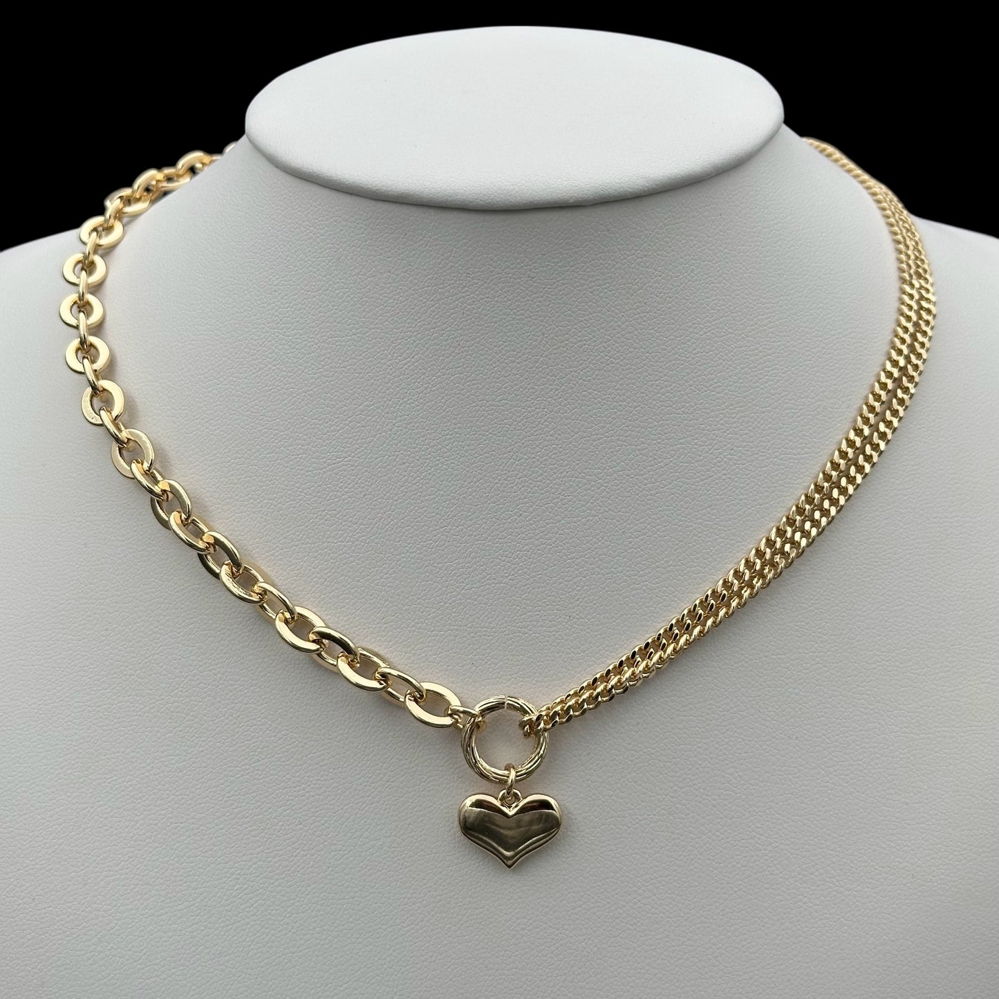 Colier Heart Placat cu Aur 18K