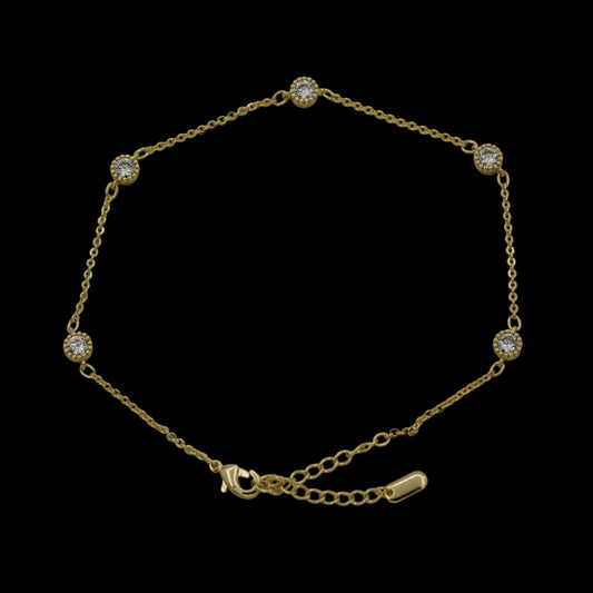Bratara de picior Nova Placata cu Aur 18K