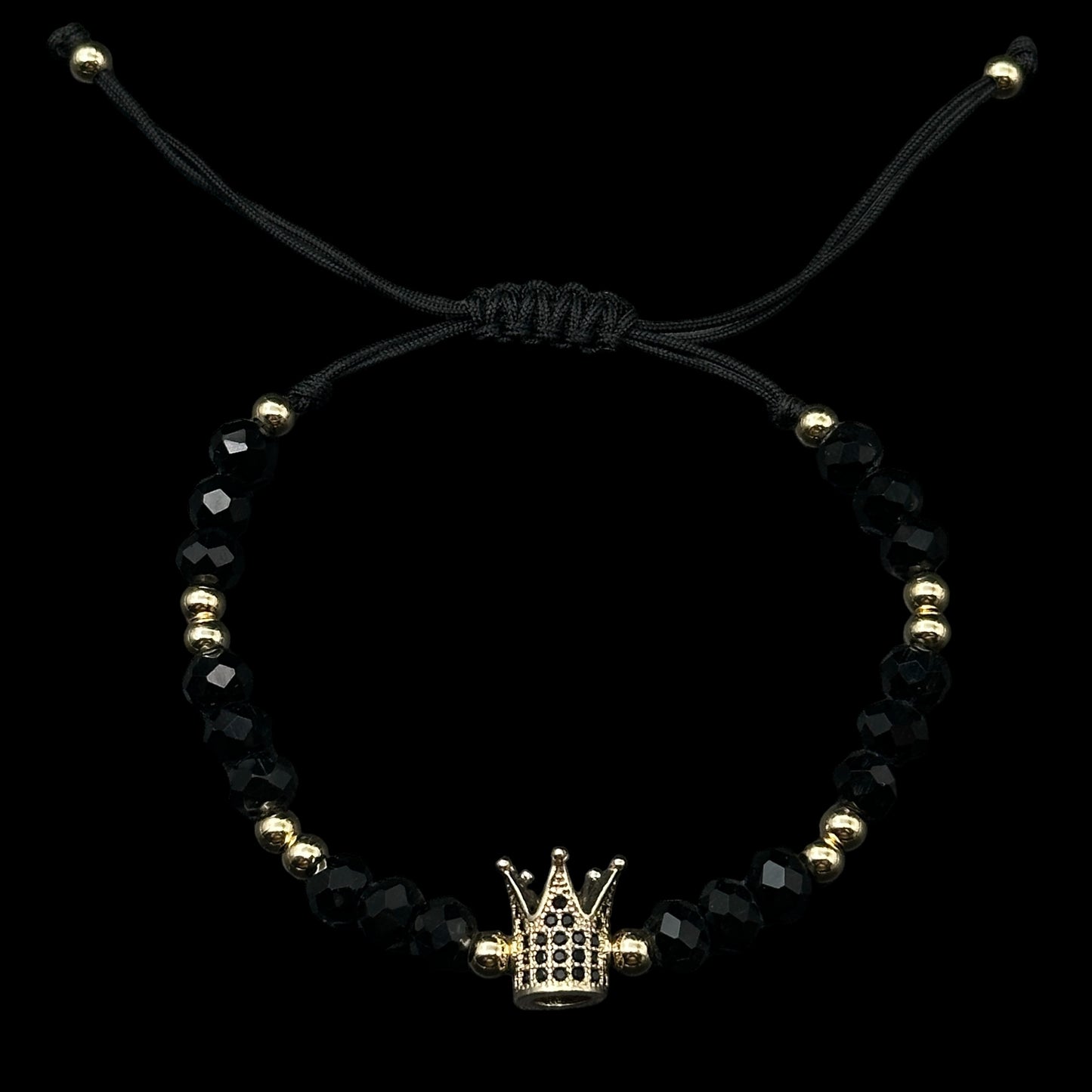 Brățară reglabilă Crown Black