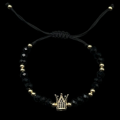 Brățară reglabilă Crown Black