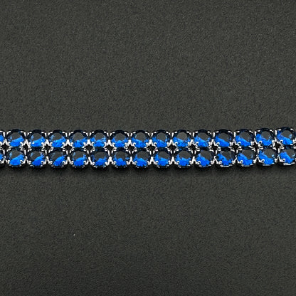Brățară Tennis Double Blue