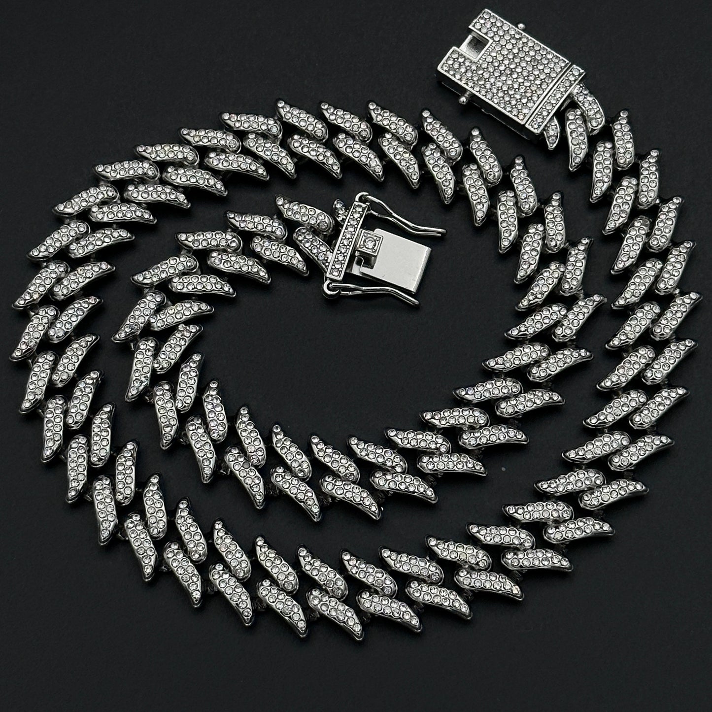 Colier Cuban Rebel Silver