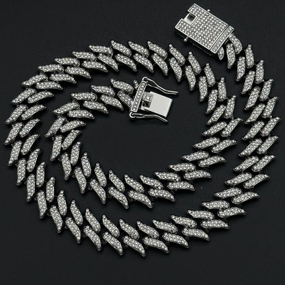 Colier Cuban Rebel Silver