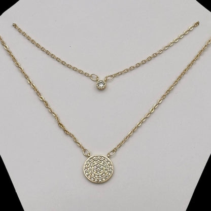Colier Duo Nova Placat cu Aur 18K