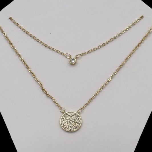Colier Duo Nova Placat cu Aur 18K