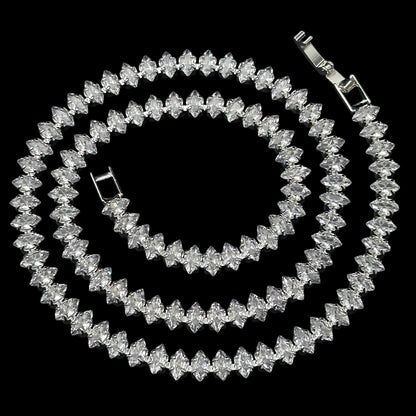 Colier Tennis Fantasy Silver