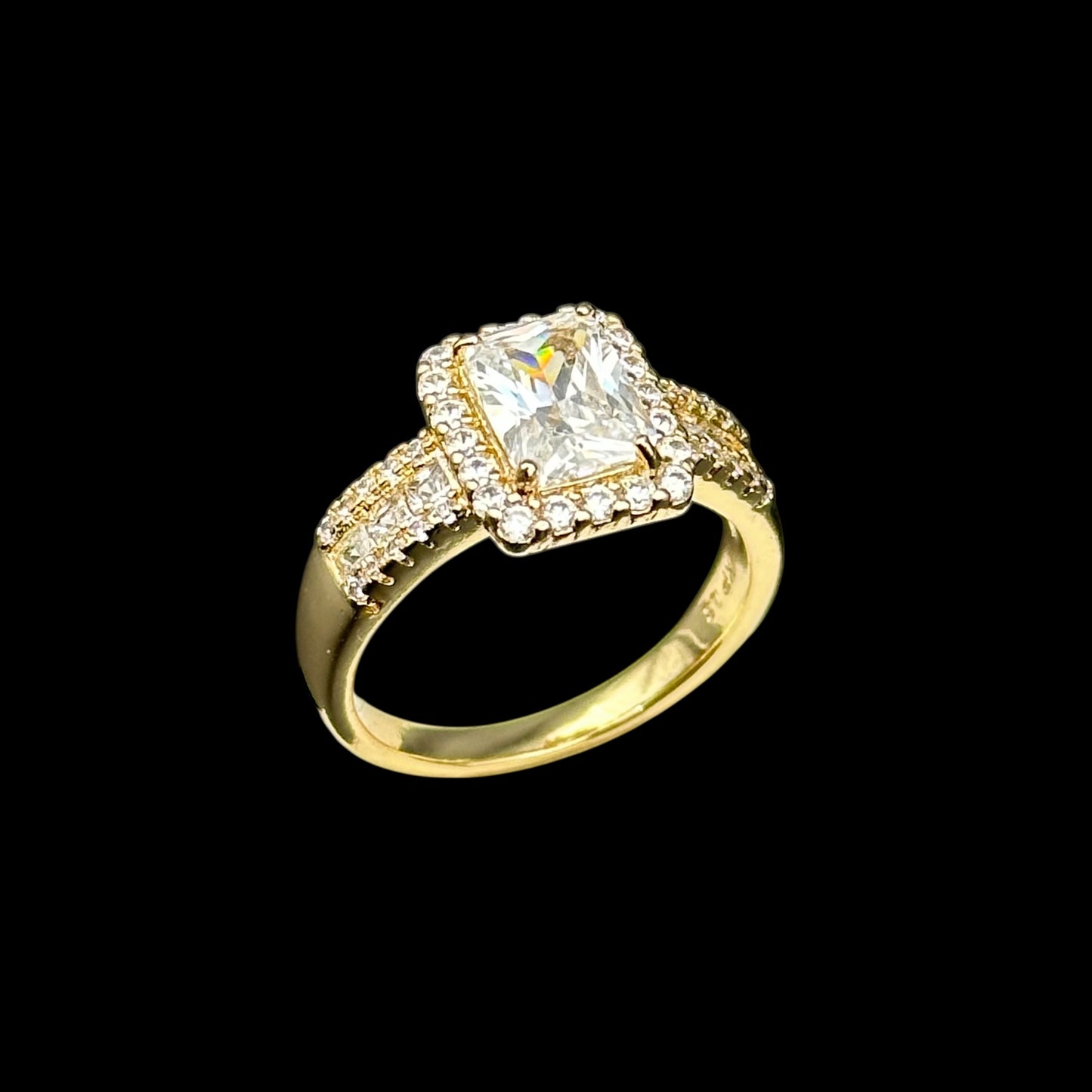 Inel Diamond Placat cu Aur 18K