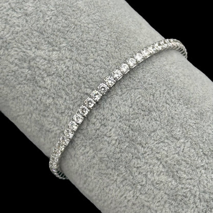 Bratara Tennis Elastic Argint