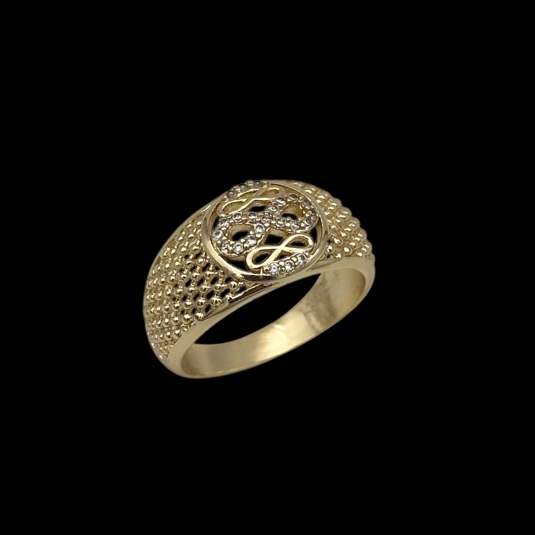 Inel Infinity Placat cu Aur 18K
