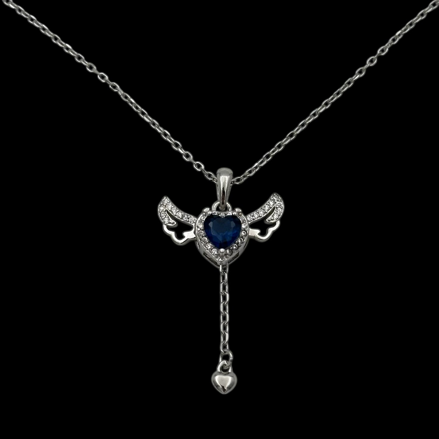 Lantisor Angel Wings Blue Argint